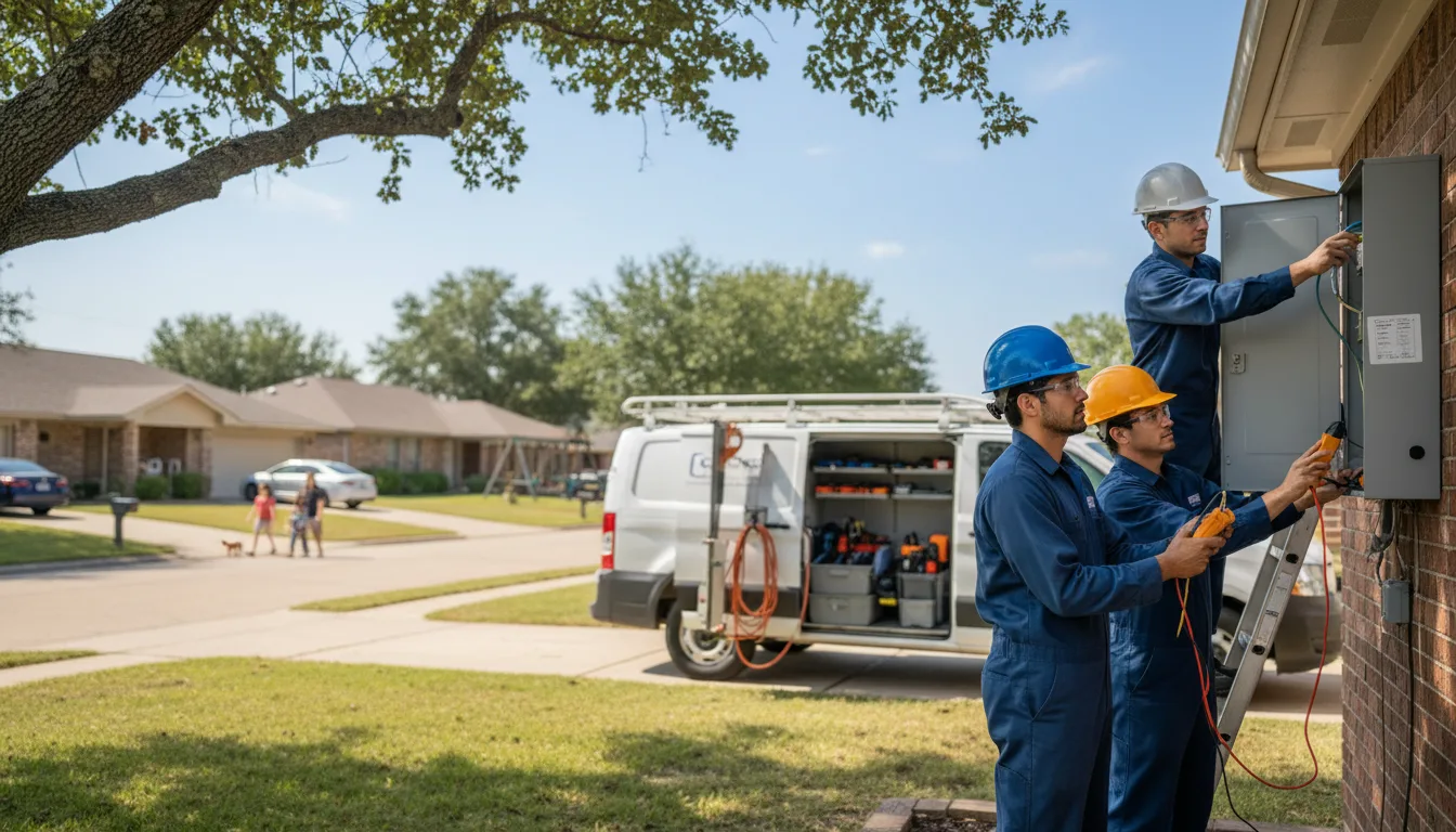 Certified electrician providing emergency electrical services in Columbus, WI
